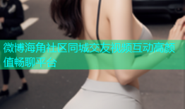 微博海角社区同城交友视频互动高颜值畅聊平台