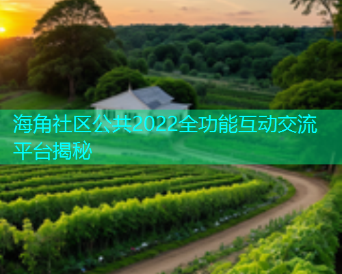 海角社区公共2022全功能互动交流平台揭秘