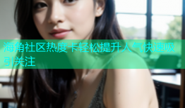 海角社区热度卡轻松提升人气快速吸引关注
